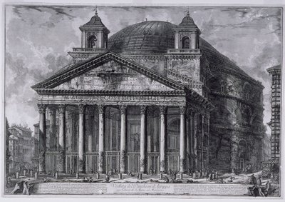 View of the Pantheon of Agrippa by Giovanni Battista Piranesi
