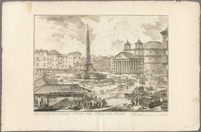 View of the Piazza della Rotonda, from Views of Rome by Giovanni Battista Piranesi