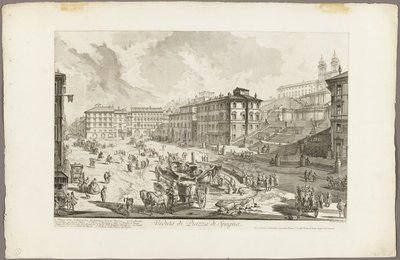 View of the Piazza di Spagna, from Views of Rome by Giovanni Battista Piranesi