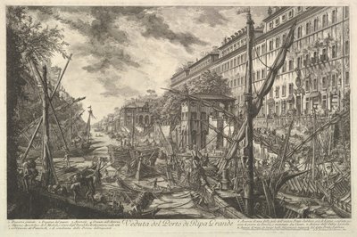 View of the Port of Ripa Grande, from Vedute di Roma (Roman Views) by Giovanni Battista Piranesi