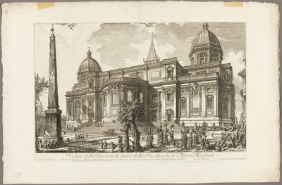 View of the Rear Entrance of the Basilica of S. Maria Maggiore, from Views of Rome by Giovanni Battista Piranesi