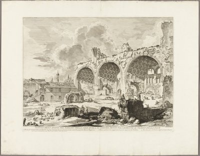 View of the Remains of the Dining Room of the Golden House of Nero, commonly called the Temple of Peace, from Views of Rome by Giovanni Battista Piranesi