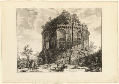 View of the So-Called Tempio della Tosse (Temple of the Cough) on the Via Tiburtina a mile from Tivoli, from Views of Rome by Giovanni Battista Piranesi