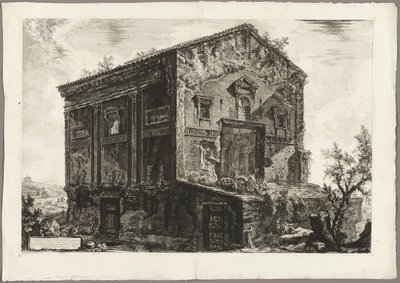 View of the Temple of the Camenae, from Views of Rome by Giovanni Battista Piranesi