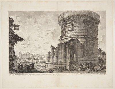 View of the Tomb of the Plautii on the Road from Rome to Tivoli Near Ponte Lugano by Giovanni Battista Piranesi