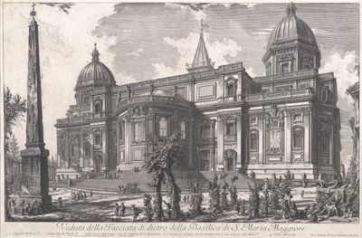 View of the rear entrance of the Basilica of S. Maria Maggiore, c.1760-1778 by Giovanni Battista Piranesi