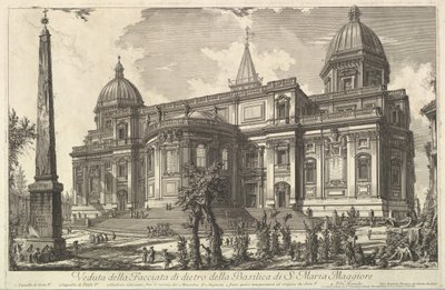 View of the Rear Entrance of the Basilica of S. Maria Maggiore, ca. 1742 by Giovanni Battista Piranesi
