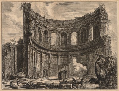 Views of Rome: Remains of the Temple of Apollo near Hadrian