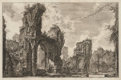 Views of Rome: Ruins of the Sixtus or the Great Hall of the Baths of Antoninus by Giovanni Battista Piranesi