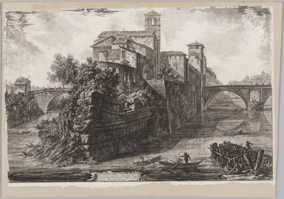 Views of Rome: The Isola Tiberina by Giovanni Battista Piranesi