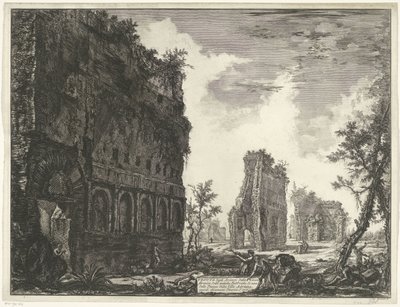 Villa Adriana in Tivoli (Views of Rome, Vedute di Roma by Giambattista Piranesi) by Giovanni Battista Piranesi