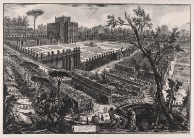 Villa Pamphilj outside the Porta San Pancrazio, from Views of Rome by Giovanni Battista Piranesi