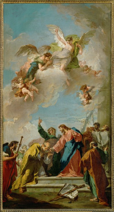 Christ Hands the Keys to Saint Peter by Giovanni Battista Pittoni