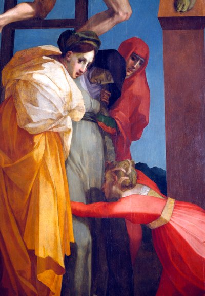The Descent from the Cross (detail) by Giovanni Battista Rosso Fiorentino