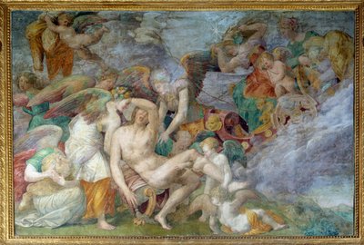 The death of Adonis, fresco of the 5th south travee of the gallery of Francois I in Fontainebleau by Giovanni Battista Rosso Fiorentino