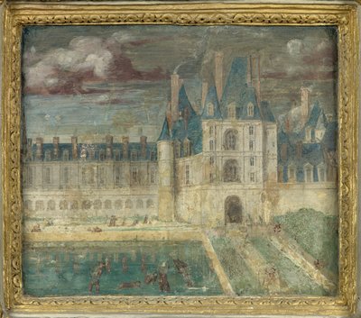View of the Castle of Fontainebleau around 1535-1540 by Giovanni Battista Rosso Fiorentino
