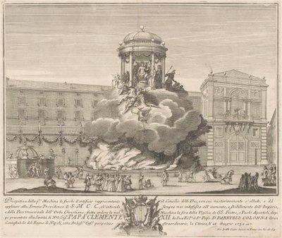The Prima Macchina for the Chinea of 1732: The Council of the Gods by Giovanni Battista Sintes, after Nicola Michetti