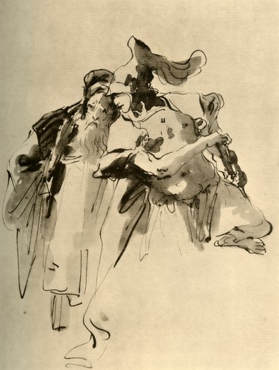 A Soldier and an Old Man, mid 18th century by Giovanni Battista Tiepolo