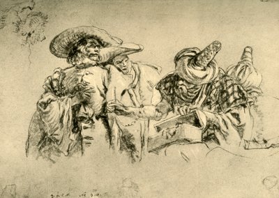 An Oriental Dealer in Jewels and Two European Merchants by Giovanni Battista Tiepolo