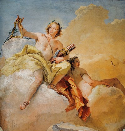 Apollo and Diana, from the Room of Olympian Deities in the Foresteria (Guesthouse) by Giovanni Battista Tiepolo