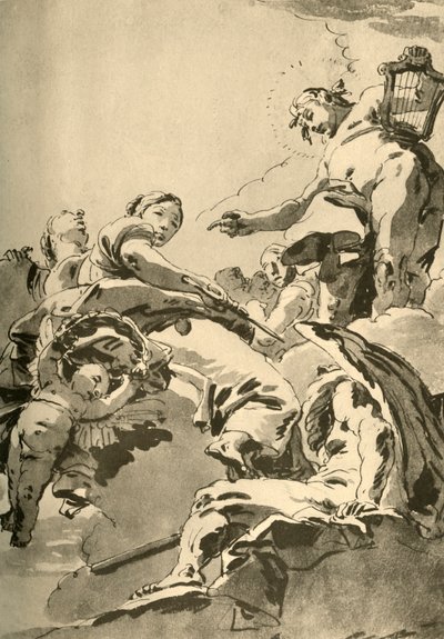 Apollo, the Muses and Chronos by Giovanni Battista Tiepolo