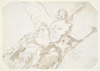Apotheosis of an Aged Warrior, for a Ceiling in the Ca by Giovanni Battista Tiepolo
