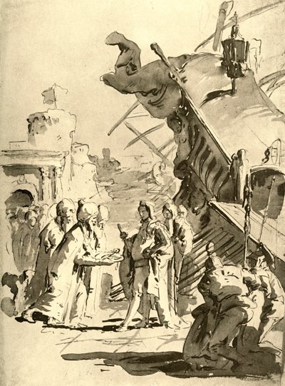 Capitulation of a Town, mid 18th century, 1928 by Giovanni Battista Tiepolo