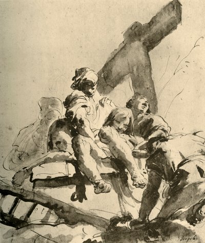 Descent from the Cross, mid 18th century by Giovanni Battista Tiepolo