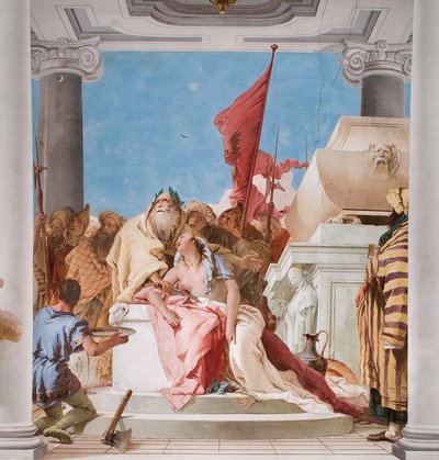 Detail from The Sacrifice of Iphigenia from the Entrance Hall in the Palazzina by Giovanni Battista Tiepolo