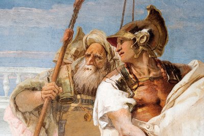 Aeneas from Aeneid Presents Cupid, Disguised as Ascanius, to Dido (detail) by Giovanni Battista Tiepolo