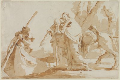 Flight into Egypt: The Embarkment of the Holy Family, c. 1735 by Giovanni Battista Tiepolo