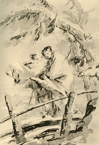 Flight into Egypt by Giovanni Battista Tiepolo