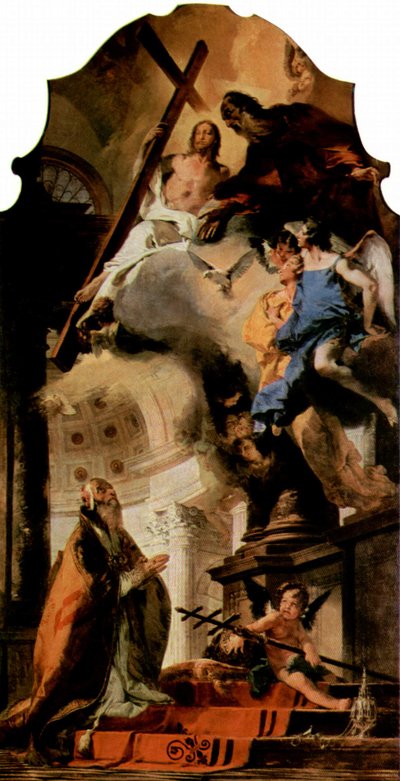 Pope St Clement Adoring the Trinity by Giovanni Battista Tiepolo