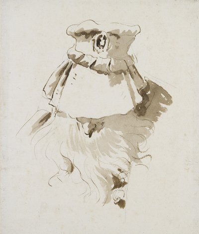 Head of a bearded Man by Giovanni Battista Tiepolo