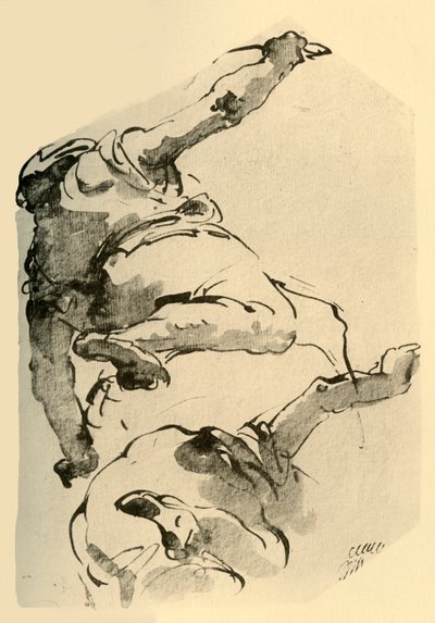 Kneeling Figure, Seen from Behind, 1743-1744, 1928 by Giovanni Battista Tiepolo