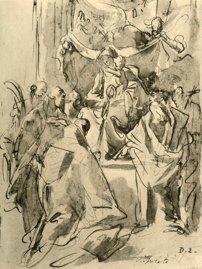Madonna enthroned with Saints by Giovanni Battista Tiepolo