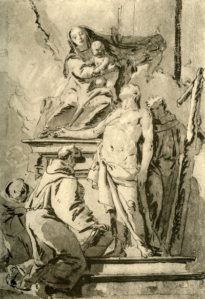 Madonna enthroned with Saints by Giovanni Battista Tiepolo