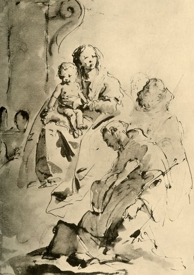 Madonna with two Saints by Giovanni Battista Tiepolo