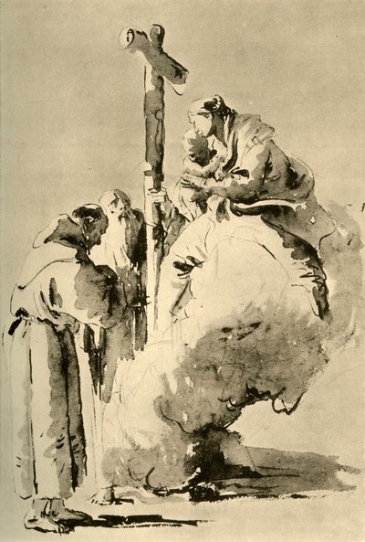 Madonna with Two Holy Monks by Giovanni Battista Tiepolo