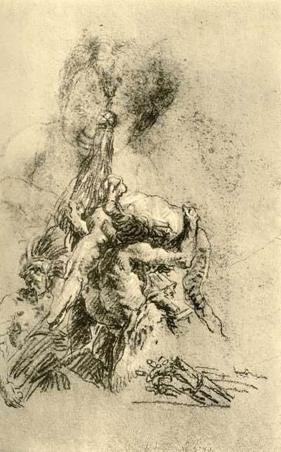 Man with a Crocodile on His Back by Giovanni Battista Tiepolo