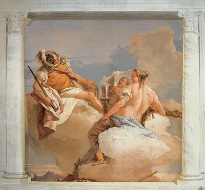 Mars and Venus, from the Room of Olympian Deities in the Foresteria (Guesthouse) by Giovanni Battista Tiepolo