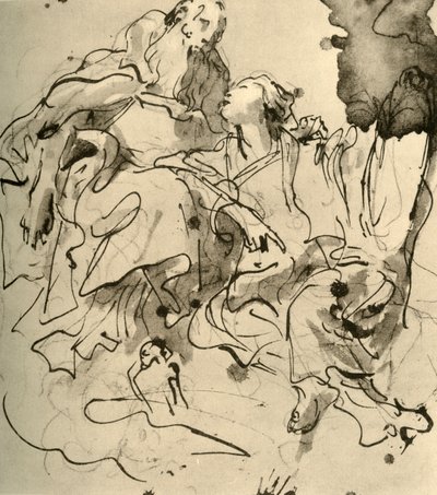Old Man and Young Woman by Giovanni Battista Tiepolo