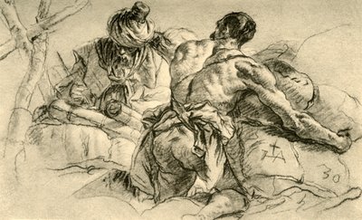 Oriental Merchants with Bales of Wares, 1753, 1928 by Giovanni Battista Tiepolo