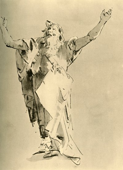 Prophet with Arms raised by Giovanni Battista Tiepolo