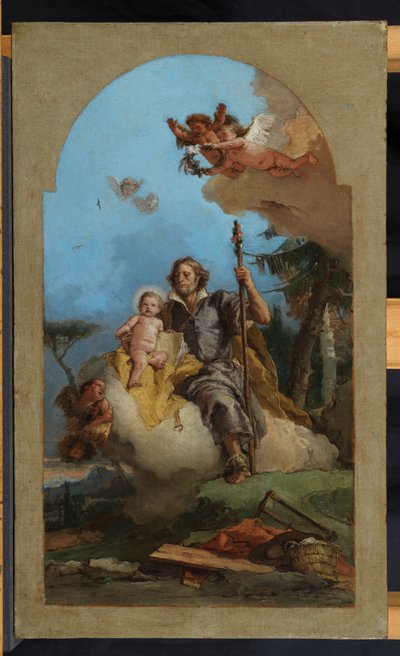 Saint Joseph with the Christ Child by Giovanni Battista Tiepolo
