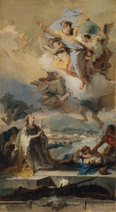 Saint Thecla Praying for the Plague-Stricken, 1758-59 by Giovanni Battista Tiepolo
