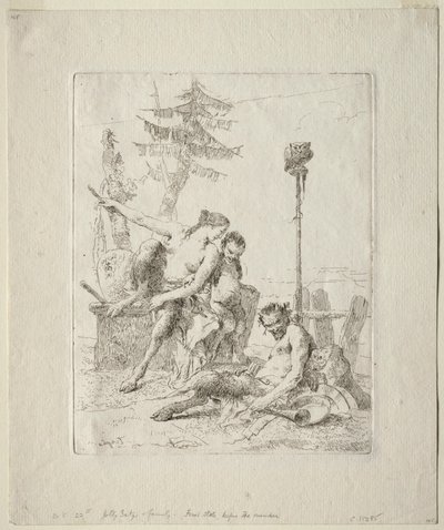 Scherzi di Fantasia: The Happy Satyr and his Family by Giovanni Battista Tiepolo