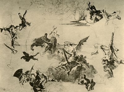 Sketch for a Ceiling Painting by Giovanni Battista Tiepolo