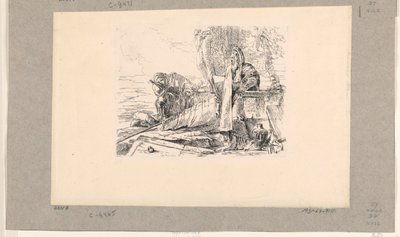Standing Magus, Seated Soldier, and a Man, from the Vari Capricci by Giovanni Battista Tiepolo