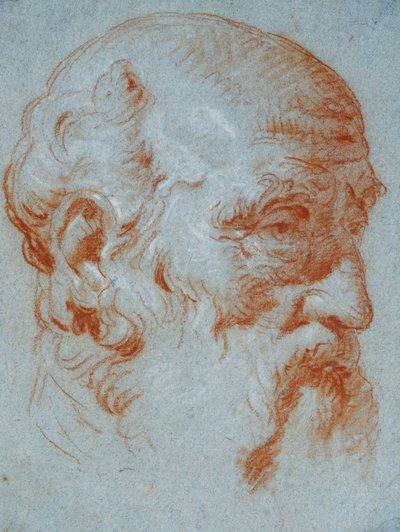 Study of the Bust of Giulio Contarini Seen from the Left by Giovanni Battista Tiepolo